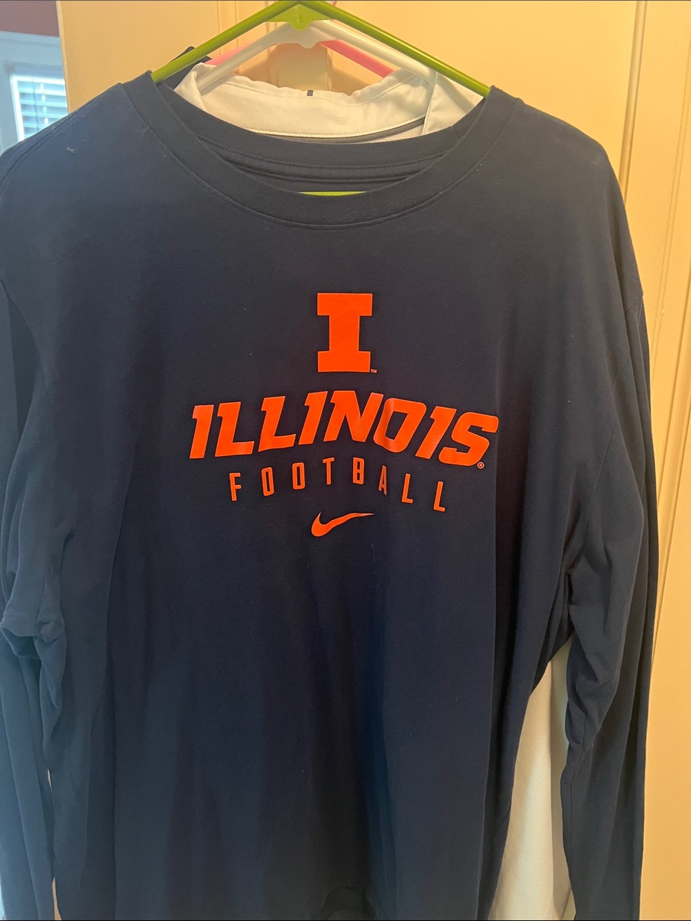 Nike Illinois Fighting Illini Navy Dri-Fit  long sleeve tee